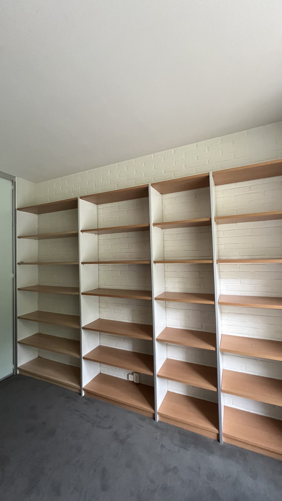 Image 1 of Élément mural exclusif en hêtre 3,25 avec étagères