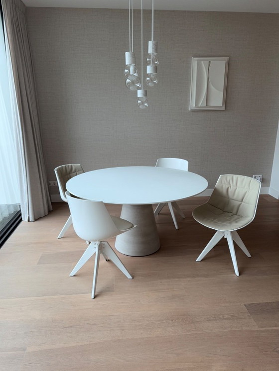 Image 1 of MDF Italia Rock Table Table White 120