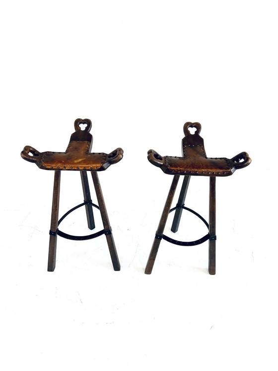 Image 1 of 2x Tabouret de bar 'Marbella', Conoform '60