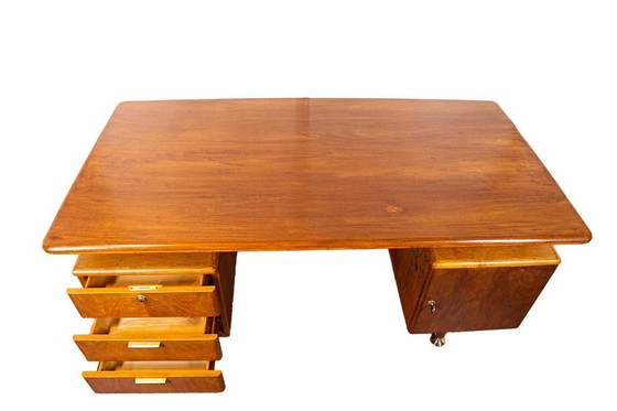 Image 1 of Scrivania di design olandese della metà del secolo A.A.Patijn per Zijlstra Joure