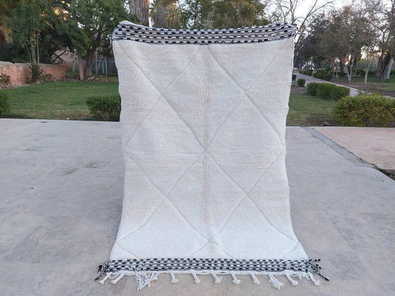 Alfombra blanca de lana natural, 250cm x 150cm – Wool (photo 7 of 7)