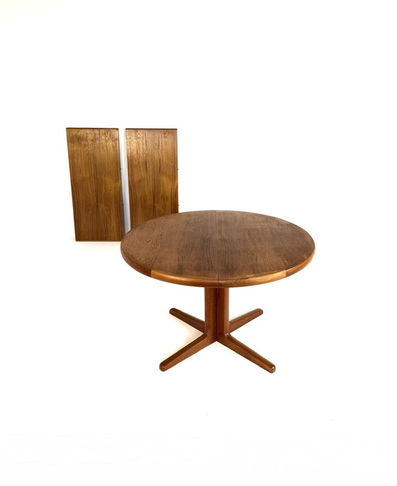 Image 1 of Table de salle à manger extensible vintage en teck, Korup Stolefabrik '60
