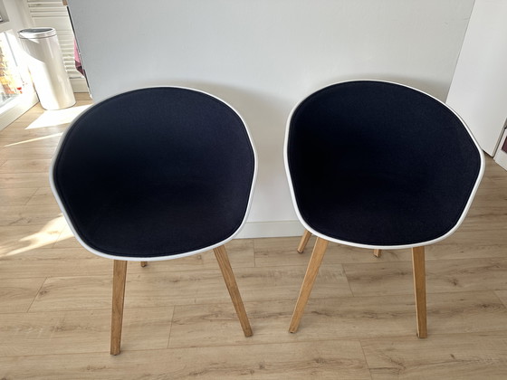 Image 1 of 8x Hay About A Chair blanc et rembourré