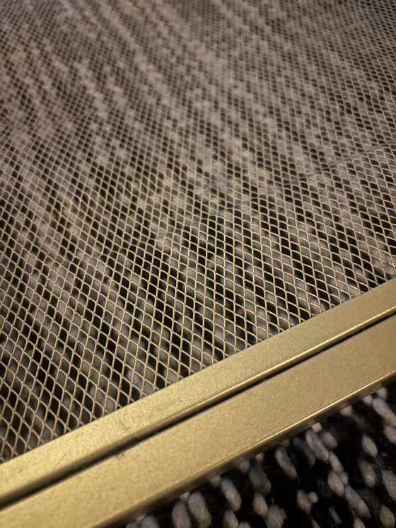 Image 1 of Tavolino da caffè in vetro e metallo dorato