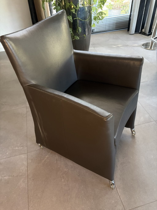 6 sedie da pranzo Jade di Bert Plantagie – eetkamerstoelen, Leather, Metal