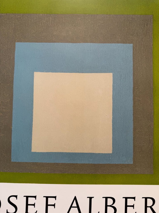 Josef Albers (1888–1976), Studie voor Hommage aan het plein: Lente, 1957, Originele tentoonstellingsposter, (photo 8 of 9)