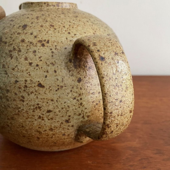 Image 1 of Tetera de cerámica única (Unica) de Arne Bang, Dinamarca, década de 1950.