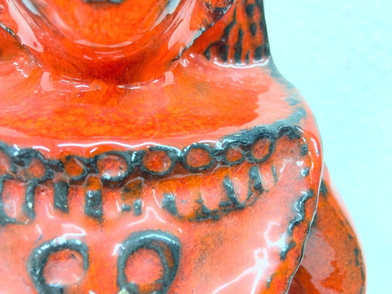 Image 1 of Ceramic figurine woman with basket Bodo Mans Bay ceramics 60s 70s