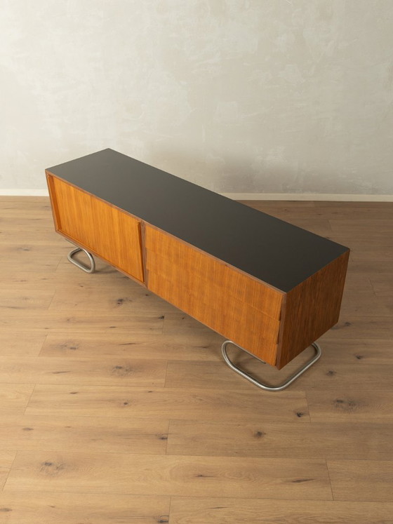 1960s Mid-Century Sideboard, Wood, Black (photo 5 of 9)