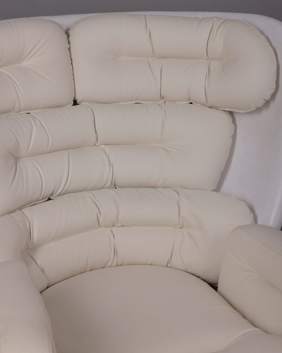 Image 1 of VINTAGE SWIVEL ARMCHAIR FROM THE 1960S, ELDA MODEL DESIGNED BY JOE COLOMBO FOR COMFORT