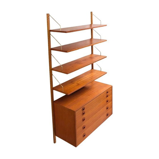 Image 1 of Original Midcentury Poul Cadovius wall shelf Royal Cado 1960 Teak4