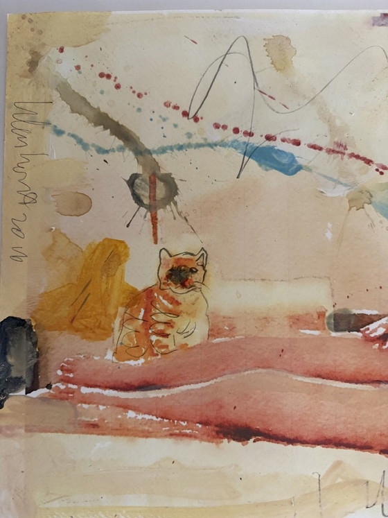 Image 1 of Peter Klashorst (unique piece) Lying Nude 2016 (signed)