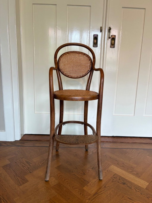Thonet Hochstuhl 1895 – stoelen fauteuils, Rattan, Wood (photo 2 of 9)