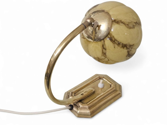 Image 1 of Rarissima lampada da tavolo/comodino Art Déco, realizzata a mano, anni '20.