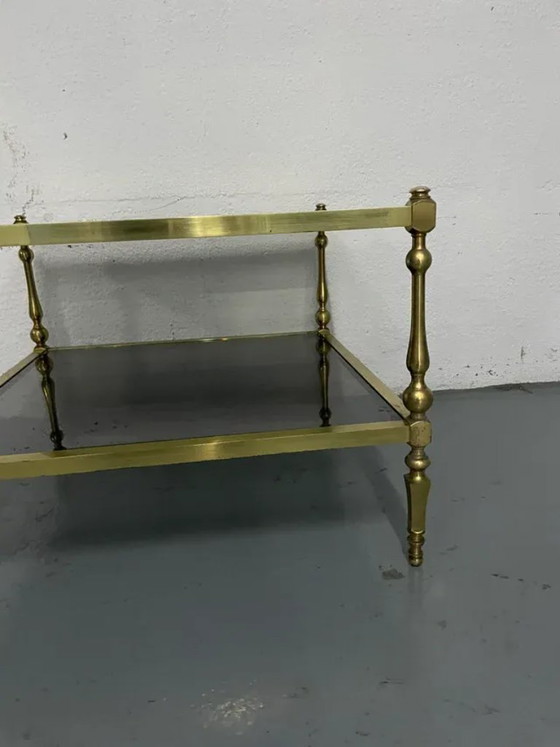 Image 1 of Vintage gouden salontafel