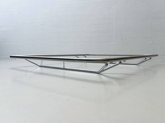 Image 1 of Cama Bauhaus de Bruno Huwyler con somier de láminas de Lattino, años 70