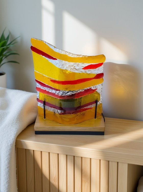 Image 1 of GlassTower | Handgefertigte, kunstvolle Glas-Tischleuchte