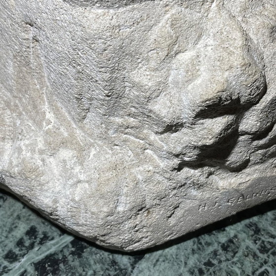 Sculptures d'animaux hiboux en pierre par Herbert Geldhof, années 1960 – Stone, Mid Century Modern (photo 3 of 16)