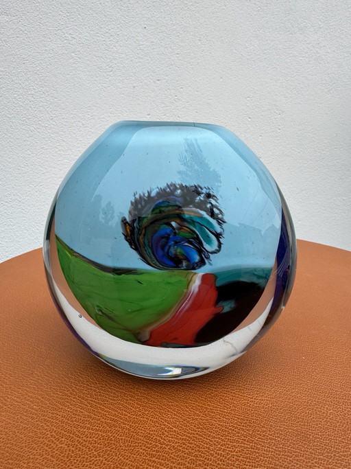 Kunst Glasvase geblasen