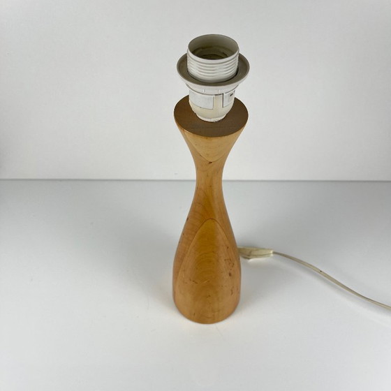 Base per Lampada Lans in legno tornito, IKEA, 1990, Lampade da tavolo, Beige, Mid Century Modern (foto 4 di 9)