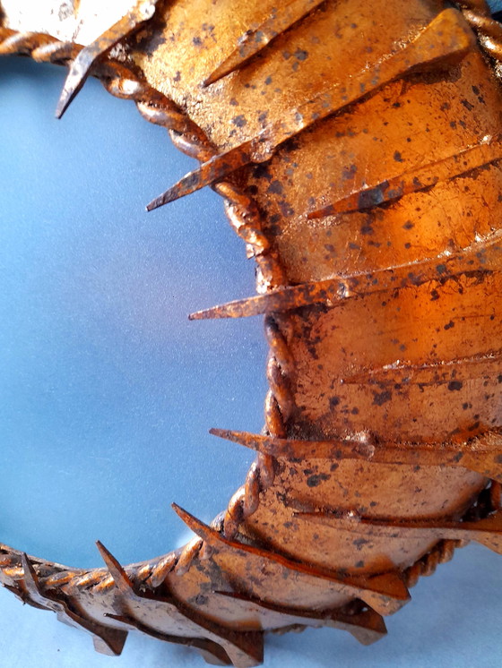 Image 1 of Brutalist sunburst wall sconce, 1960s