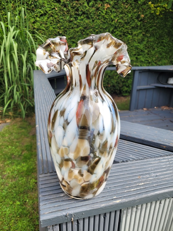Image 1 of Large hand-blown Murano vase - Vintage - Italy 35 cm