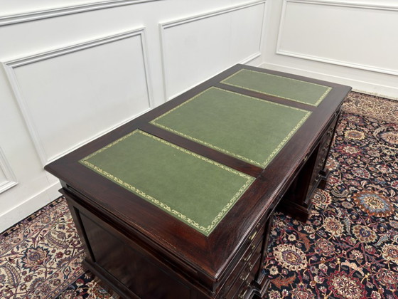 Scrivania Chesterfield inglese classica – Scrivanie, Leather, Wood (photo 14 of 17)