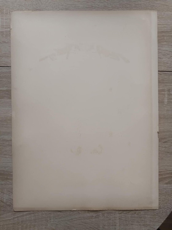 Image 1 of Art Nouveau-illustratie van een glas-in-loodraam door René Binet, 1902.