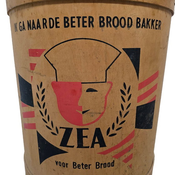 Image 1 of Barril de almacenamiento antiguo de madera de Zeelandia, alrededor de los años 30