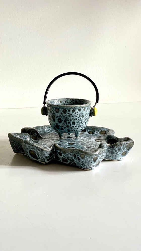 Image 1 of Piatto portaoggetti in ceramica vintage VILLAURIS