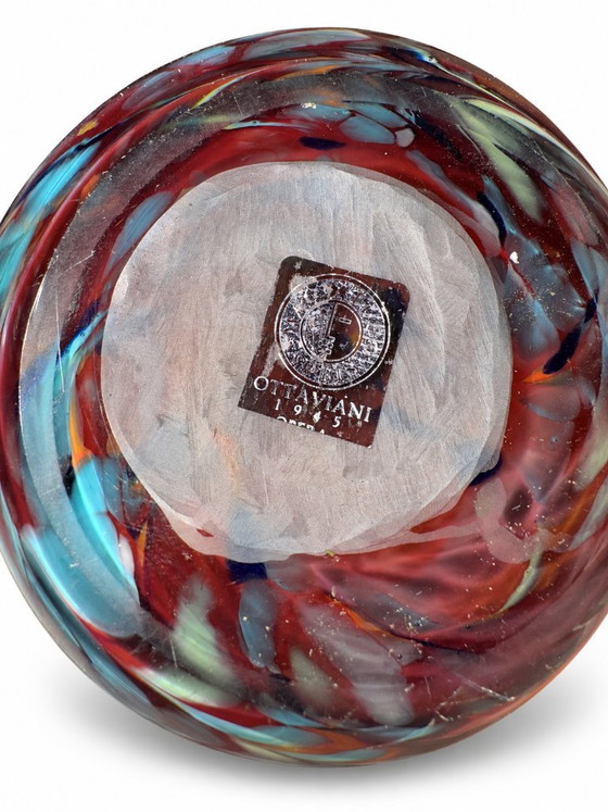Murano Glass Vase Signed Ottaviani (photo 5 of 8)