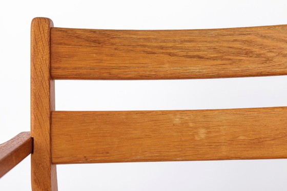 Image 1 of Set of 6 Kurt Østervig Oak Dining Chairs for KP Møbler, Danish Mid Century Chairs 1960s, Arm & Side Chairs
