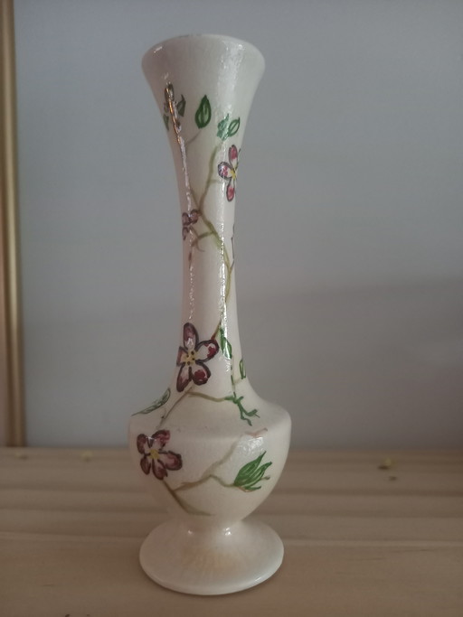 Hand-painted ceramic vase