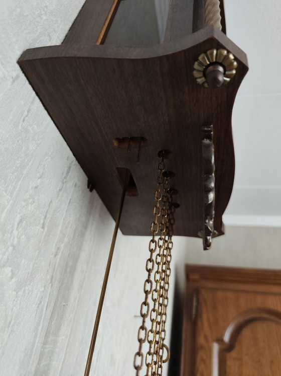 Horloge murale Zaanse vintage – Pendules, Verre, Bois (photo 5 of 12)