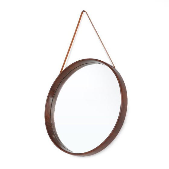 Image 1 of Specchio da parete in teak di Uno e Osten Kristiansson per Luxus, 1960