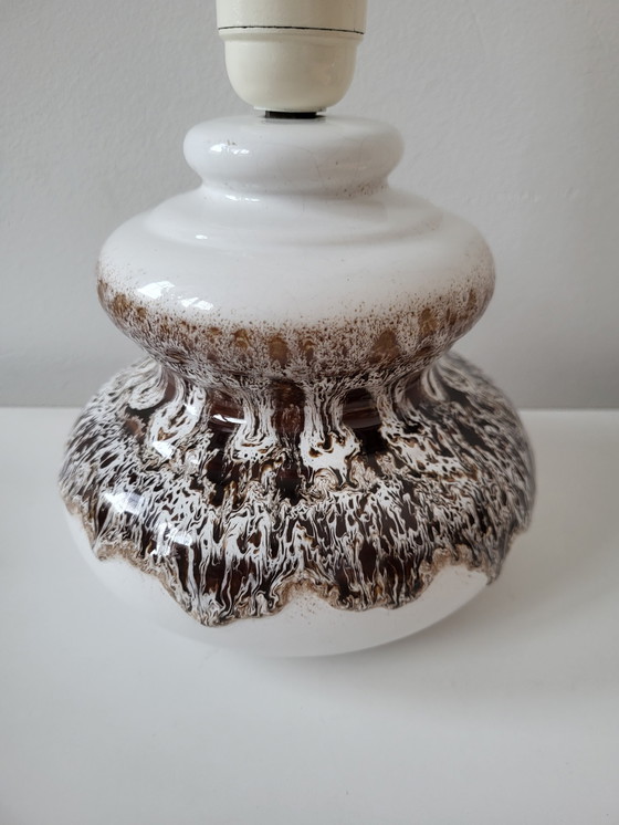 Image 1 of Vintage Fat Lava Table Lamp With Shades of Brown, 1970s