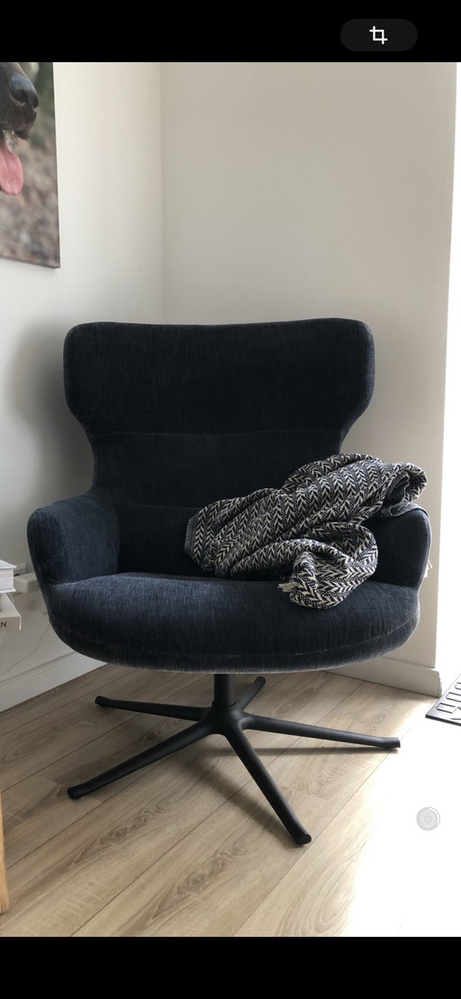 BoConcept armchair with footstool