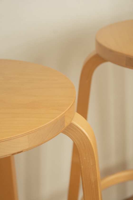 Image 1 of 2x Artek 64 Stool