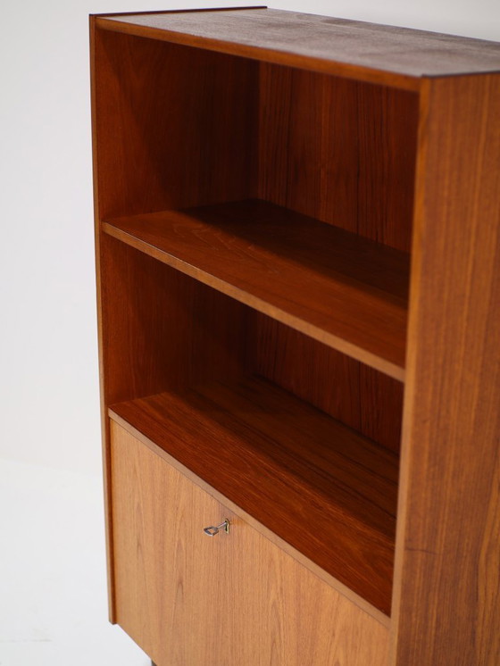 Image 1 of Libreria vintage danese in teak con ribalta