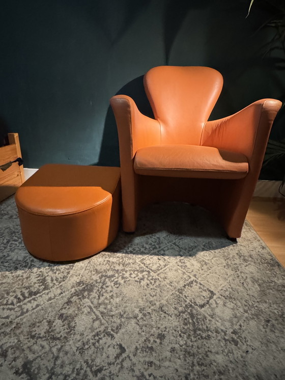 Image 1 of Poltroncina Amphora Leolux Design Moderno Leer