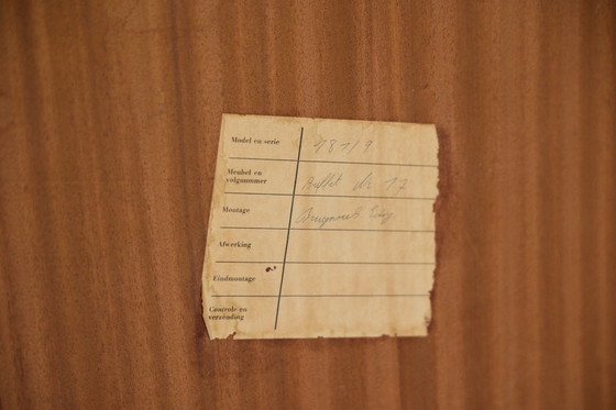 Image 1 of Buffet brutalista in quercia, Belgio, anni '60