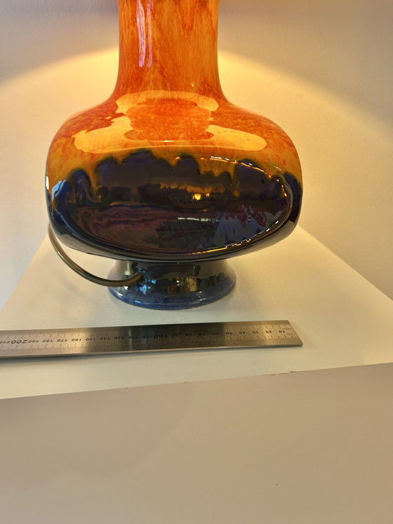 Image 1 of Era espacial: Lámpara de mesa Cari Zalloni, pieza rara, para PAN Keramik / Goebel.