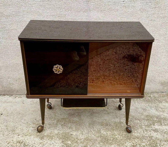 Image 1 of Mobile bar espositivo vintage anni '60/'70 su ruote