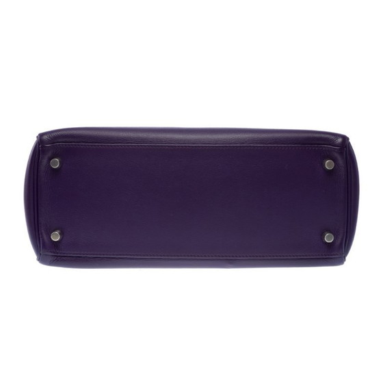 Image 1 of HERMES Kelly 28 in Purple Leather