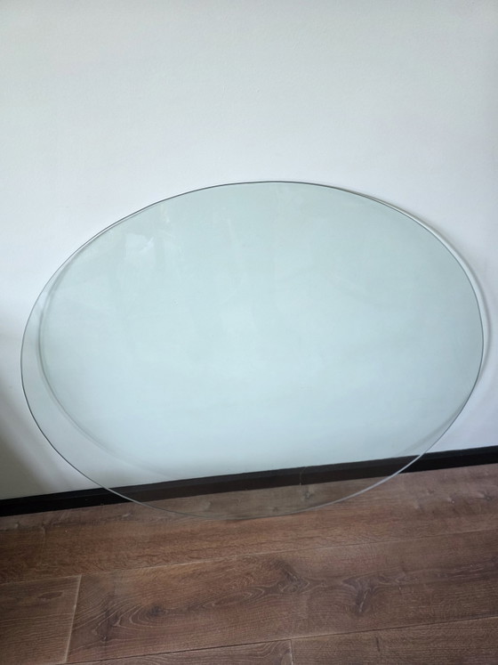 Image 1 of Vintage coffee table 99 cm with 3D wooden top
