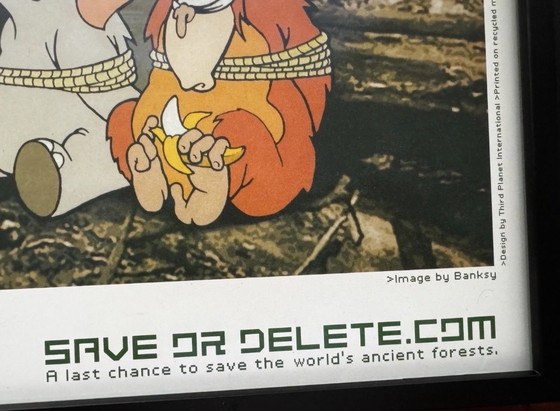 Image 1 of Banksy „Save or Delete“ (Greenpeace Campaign 2002)