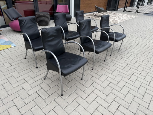 Offre de reprise 6 chaises de salle à manger Nomada noires