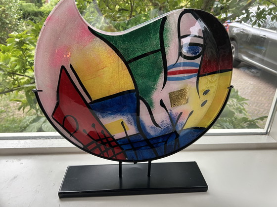 Decorazione in Vetro Colorato su Base – Oggetti decorativi, Glass, Metal (photo 2 of 5)