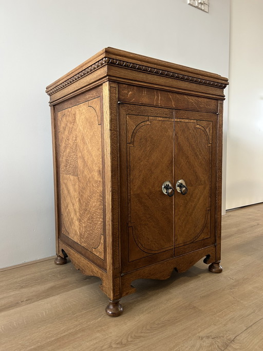 Prachtige vintage grammofoonkast – kasten, Metal, Wood (photo 2 of 10)