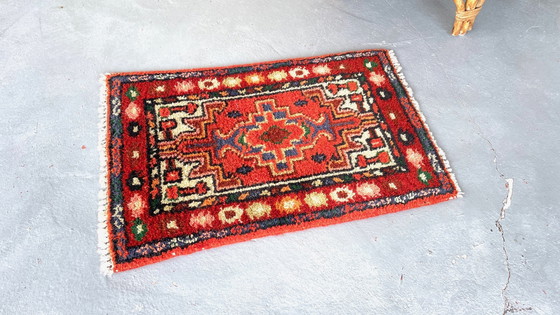 Image 1 of Vintage rug - 40cm x 62cm